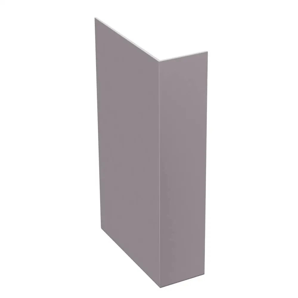 Aluminium Fascia Boards SAFE-02 Stop End Alumasc Skyline - Platinum Grey (7036m)